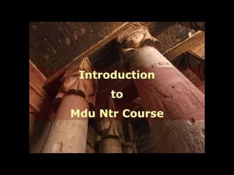 Ancient Egyptian language -INTRODUCTION TO MEDU NETER