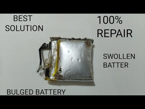 HOW TO REPAIR BULGED BATTERY SWOLLEN BATTER