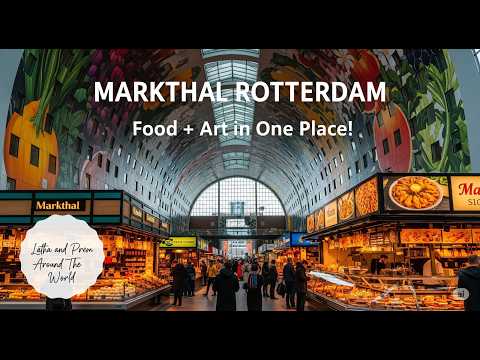 Markthal Rotterdam 🇳🇱 | Food, Art & Architecture Tour | Latha & Prem 🌍 #shortsvideo