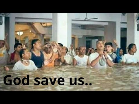 Huge Flood in Mayapur/Temple area under Flood