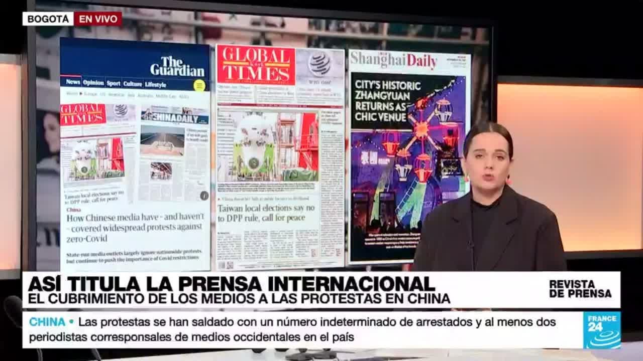 El silencio de la prensa china ante las protestas contra las políticas de 'Covid cero'