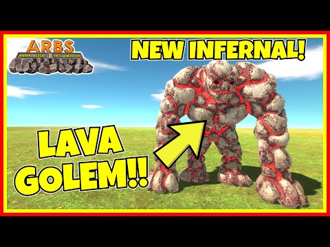 New! LAVA GOLEM vs Units PLAYTEST! | Animal Revolt Battle Simulator