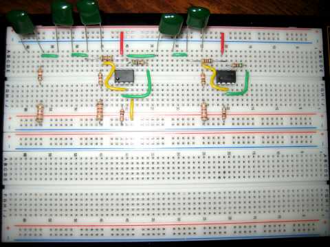 Tech-Tut.com Sallen-Key High Pass Filter Breadboard