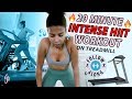 Easiest Way To Burn 1000 Calories 20 MINUTE INTENSE HIIT WORKOUT TREADMILL Follow Along