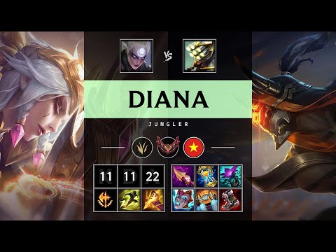 Diana Jungle vs Master Yi - VN Grandmaster Patch 25.17