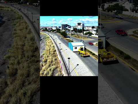 Operativo Mudanza en Río Grande: ¡Una casa por la calle! 🏠🚁 #Shorts #RioGrande #trasladodecasillas