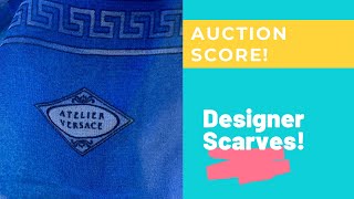 Auction Score on Vintage Scarves!  Versace, CASCA, Lauren!