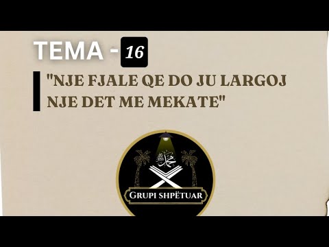 Një fjalë qe do ju largoj një det me mëkate !