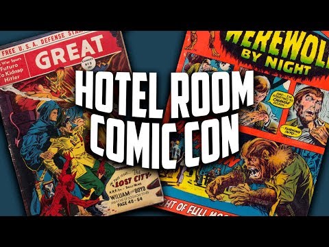 Comic deals at a brewery and in a hotel room - Cal Comic Con 2019