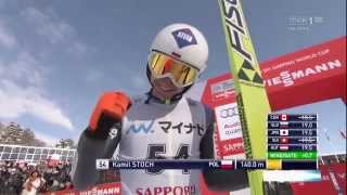 preview picture of video 'Kamil Stoch - Sapporo 2015 - 140 m - REKORD SKOCZNI!'