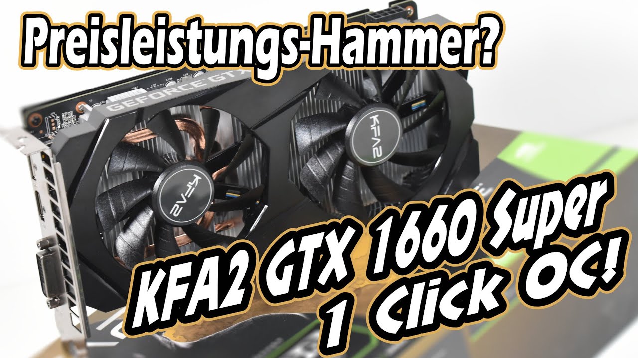 Видеокарта KFA2 GeForce GTX 1660 Super 1-Click OC 6GB (60SRL7DSY91K)