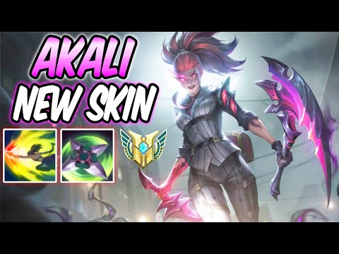 CRIME CITY NIGHTMARE AKALI FULL AP - New Amazing Skin Gameplay | Build & Runes | League of Legends