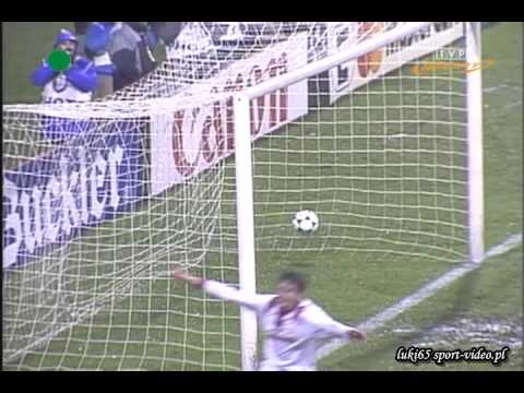Widzew Łódz - Borussia Dortmund 2:2 Dembiński Champions League 96/97