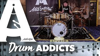 Video thumbnail for Pearl Masterworks - Studio with Sascha Waack by Andertons Drum Dept.