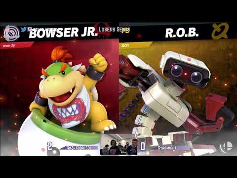 Trash Koopa God (Bowser Jr) vs Gyromight (ROB) - UW PR Singles #3 - Losers Semis