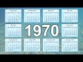1970 Calendar