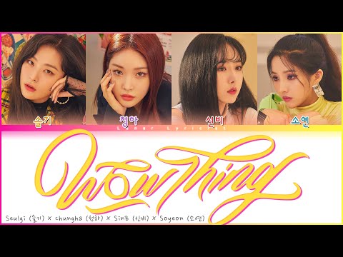 Seulgi X Chungha X SinB X Soyeon - 'Wow Thing' - (Color Coded Lyrics)