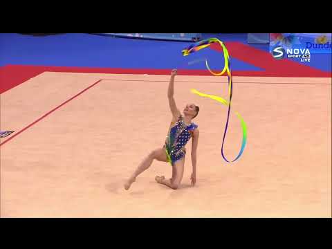 Anastasiia Salos (BLR) Ribbon Q - European Championships 2021