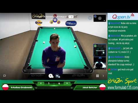 Formuła B 1-3-5 Standard Turniej Premierowy - J. Bottcher vs A. Brzękowski ćwierćfinał