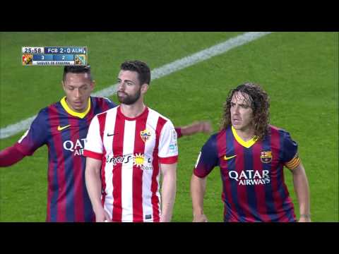 Gol de Trujillo (2-1) en el FC Barcelona - UD Almería - HD