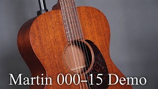 Video thumbnail for Martin 000-15 mahogany Demo by Bai Tone白懂
