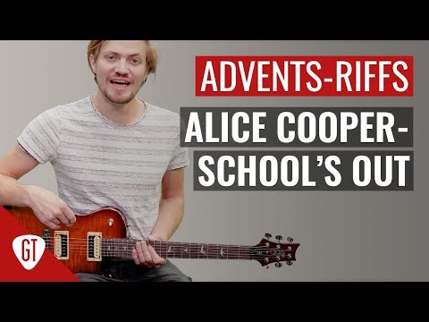 Alice Cooper - School's Out | Riff Tutorial Deutsch