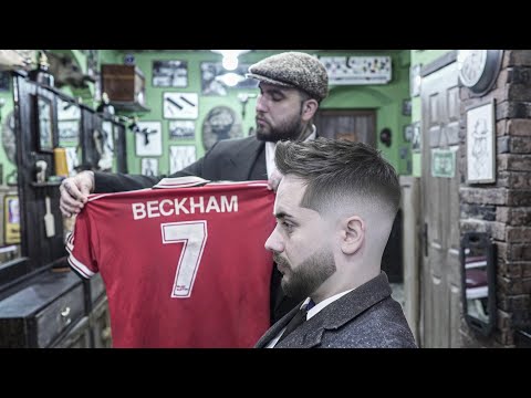 💈 ASMR BARBER - DAVID BECKHAM Hairstyle | Skin Fade Tutorial