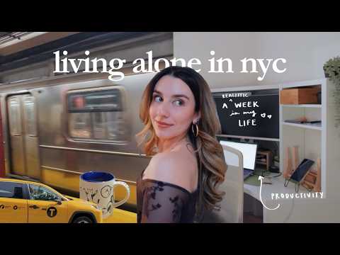 what a realistic week living in nyc in my 20s actually looks like 🚕✨