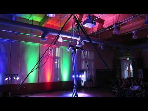 Annabelle Aerial Silks Performance at Winter Solstice Soiree 2019