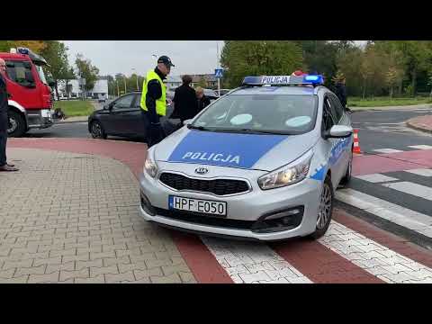 Wypadek przed siedzibą PGE