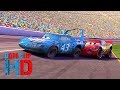 Cars   2006   The king Crashing At Finish Line, Last Race. Best Ending! (8/8) DopeClips