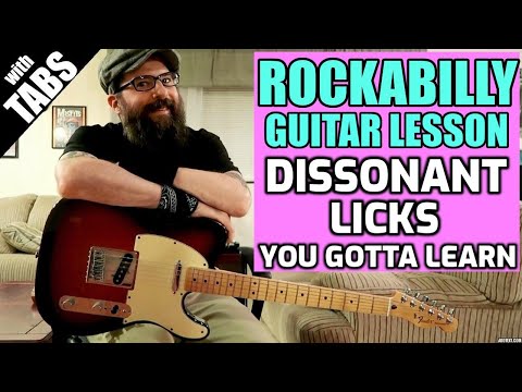 Rockabilly Guitar - Dissonant Licks You Gotta Learn w/tabs