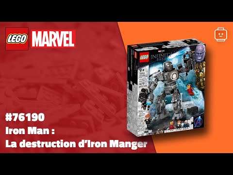 Vidéo LEGO Marvel 76190 : Iron Man : la destruction d’Iron Monger
