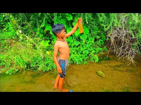 Sneyha, Arbin & Javan Fun Playing With Real Fish in Inflatable Swimming pool - Cute Sneyha's Show