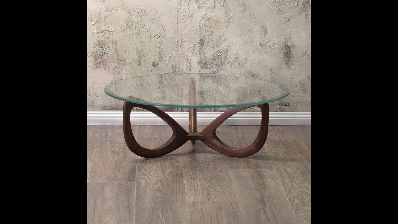 walnut glass Coffee table