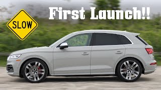 First LAUNCH In My B9 Audi SQ5! by Ignition Tube