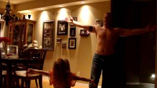 Rissi slow dancing with Dad