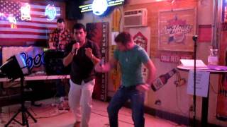 Oct 2009. San Marcos, TX. @ Jacks Bar. Sergio and Sean Singing Shaggy "It Wasn't Me"