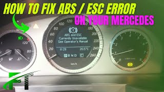 How to eliminate ABS Error Lights on Your Mercedes l ABS Reluctor Ring Replacement on any Mercedes!