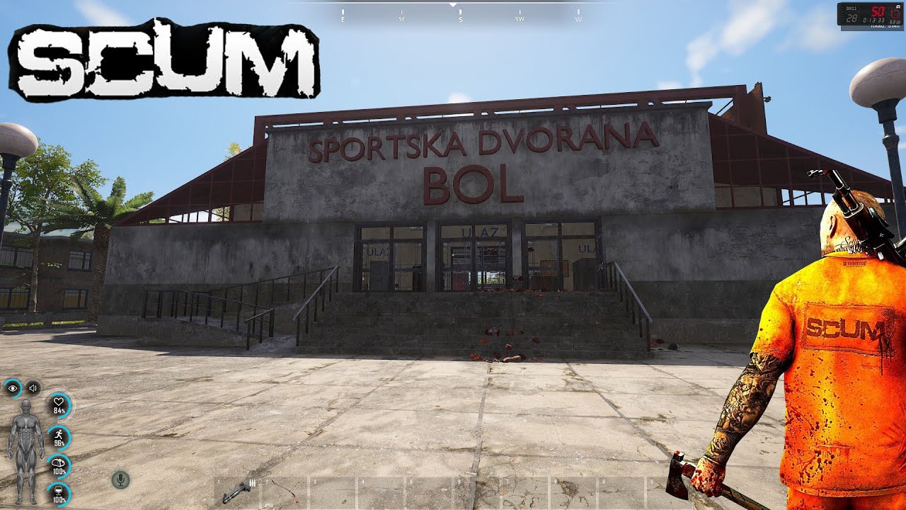 SCUM GAMEPLAY GERMAN - City Stadion looten