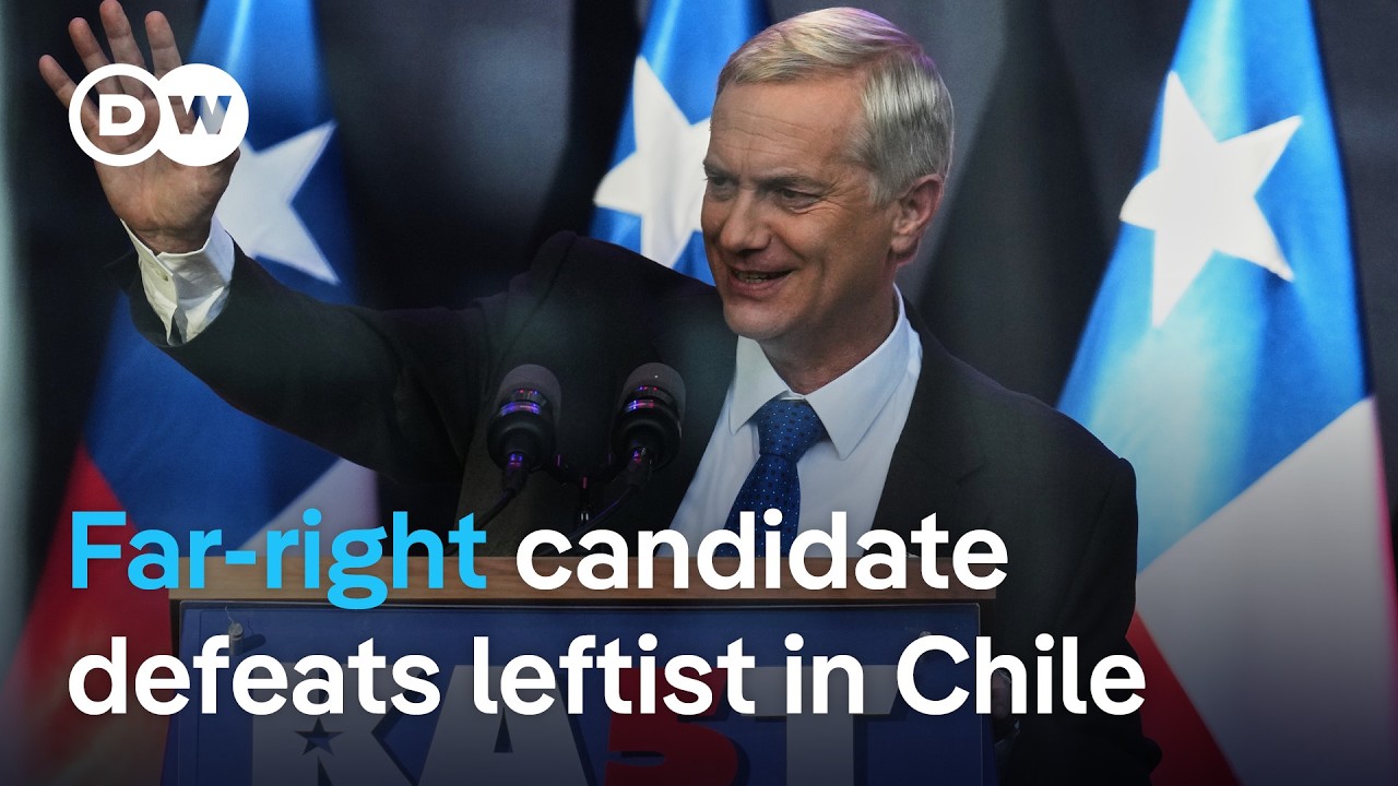 Far-right Jose Antonio Kast elected Chile's next president, defeating leftist Jara | DW News