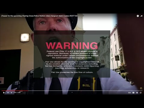 Metropolitan Police Officer Sergeant Mark Coates arrests journalist for filming in public Aug 2022!