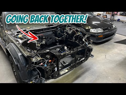 1988 CRX Si Restore Part 17 - Engine Bay Assembly