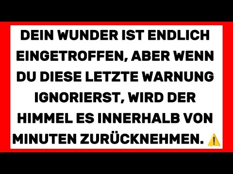 Eine Nachricht, die NUR für dich bestimmt ist! Gott hat dich aus einem Grund hierher geschickt
