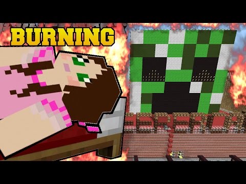Minecraft: BURNING CREEPER ARCADE (TRAPPED IN AN ARCADE!) Mini-Game