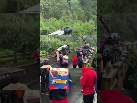 🚨Accidente en Mera-Pastaza/ puente Mangayacu🚨 #fyp 