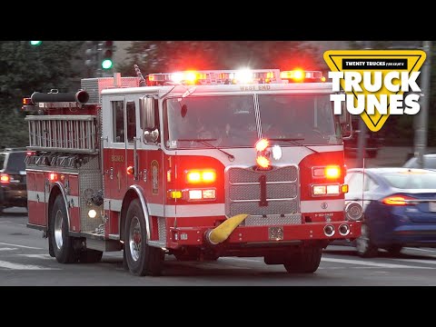 Fire Trucks for Children | Truck Tunes for Kids | Twenty Trucks Channel | Fire Engine