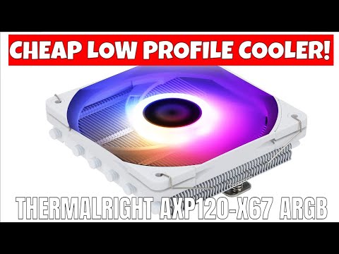 Best Budget Low Profile CPU Cooler Thermalright AXP120 X67 White ARGB