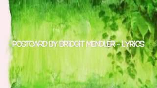 Postcard- Bridgit Mendler Lyrics