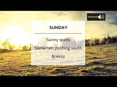 Sunday afternoon forecast 16/01/22